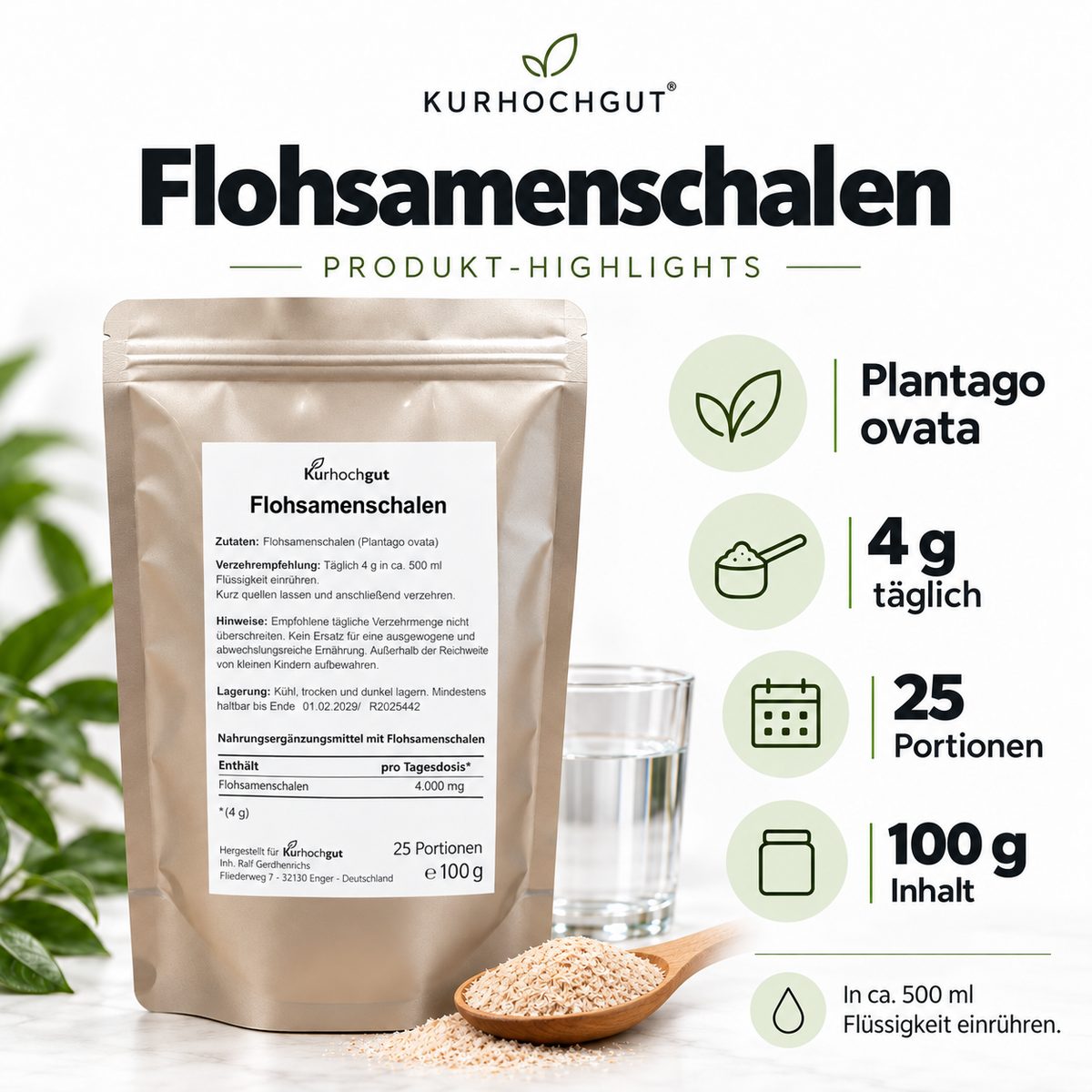 Flohsamenschalen 100g